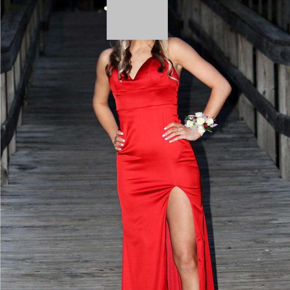 Elegant Red Evening Gown